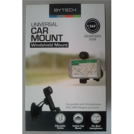 BYTECH Bytech BYMOMO100BK Universal Car Mount Phones GPS Holder - Black BYMOMO100BK